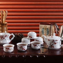 景德镇国韵青瓷玲珑茶具 高端茶艺之选，馈赠佳品