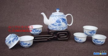 景德镇8头手绘功夫茶具青花瓷 京华珍藏的艺术品味